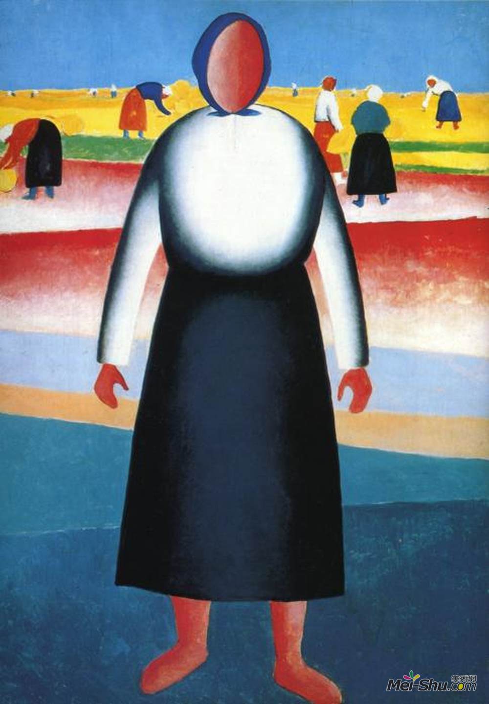 卡西米尔·马列维奇(Kazimir Malevich)高清作品《收获》