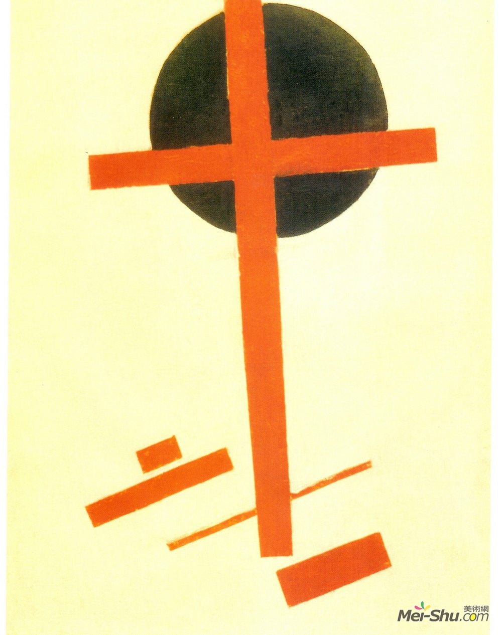 卡西米尔·马列维奇(Kazimir Malevich)高清作品《黑圈上的红十字会》