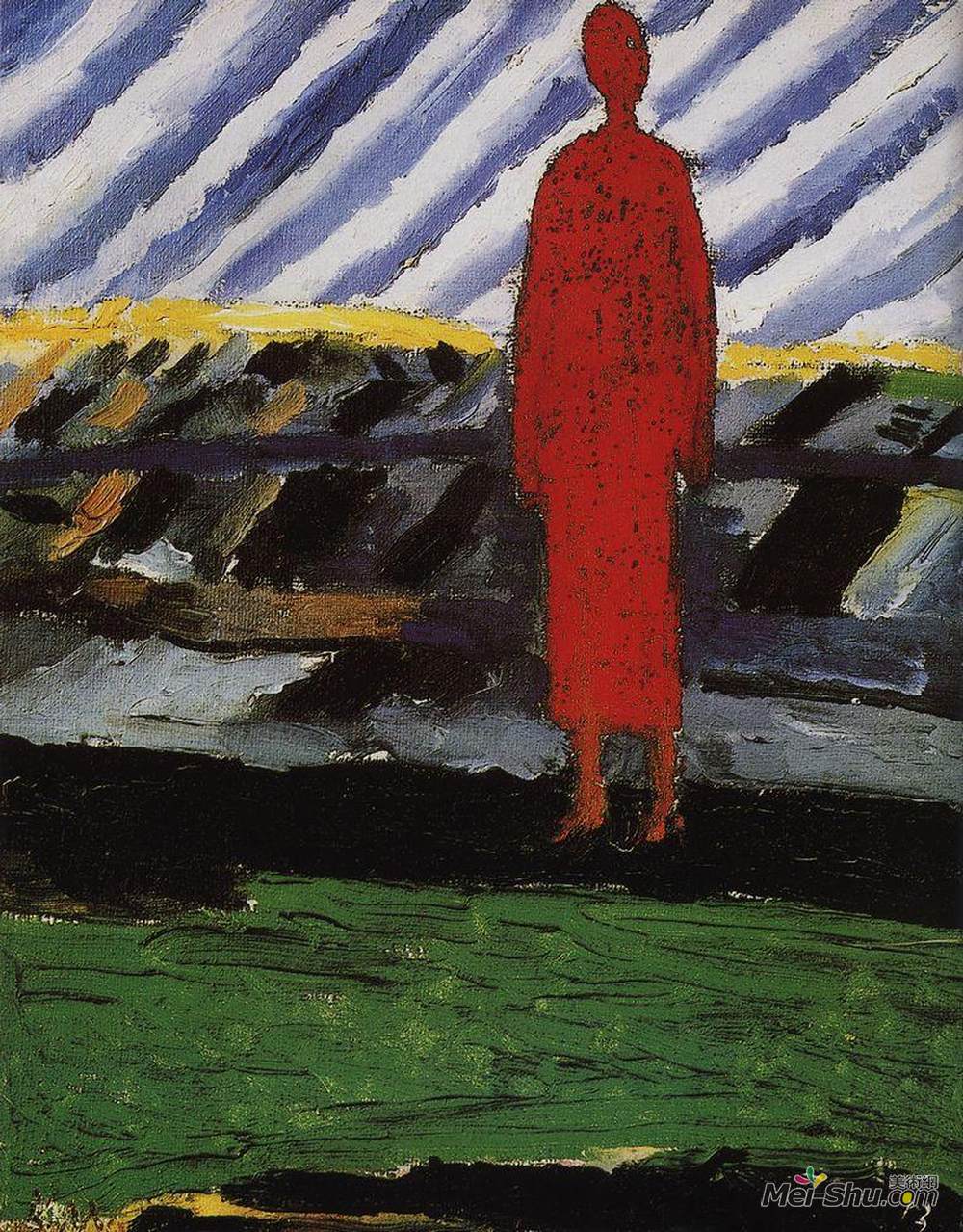卡西米尔·马列维奇(Kazimir Malevich)高清作品《红色图形》