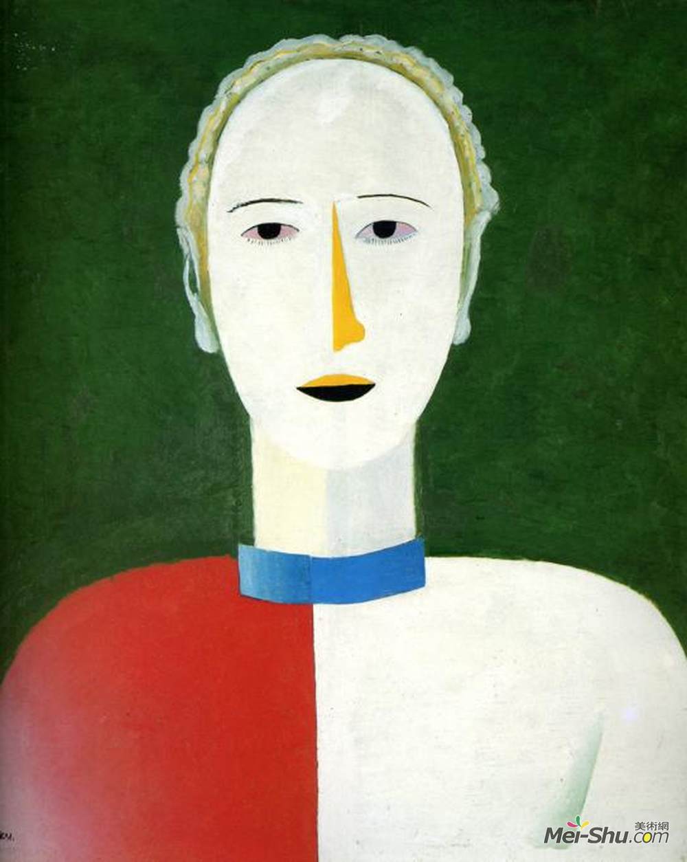 卡西米尔·马列维奇(Kazimir Malevich)高清作品《女性肖像》