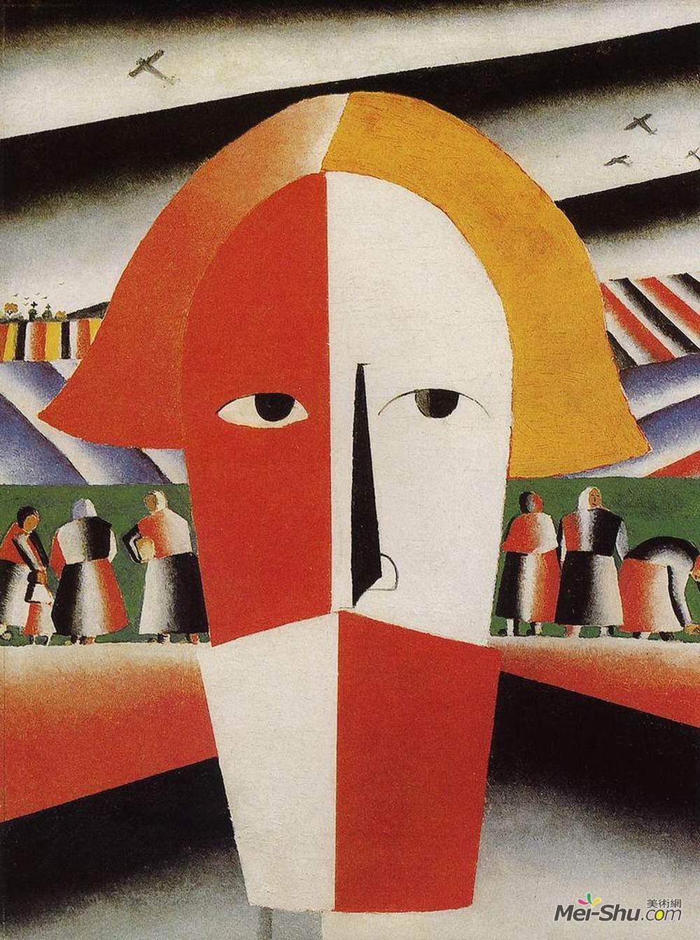 卡西米尔·马列维奇(Kazimir Malevich)高清作品《农民首领》