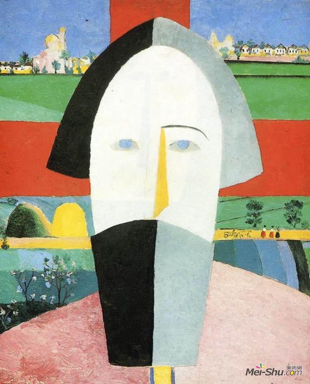 卡西米尔·马列维奇(Kazimir Malevich)高清作品《农民首领》