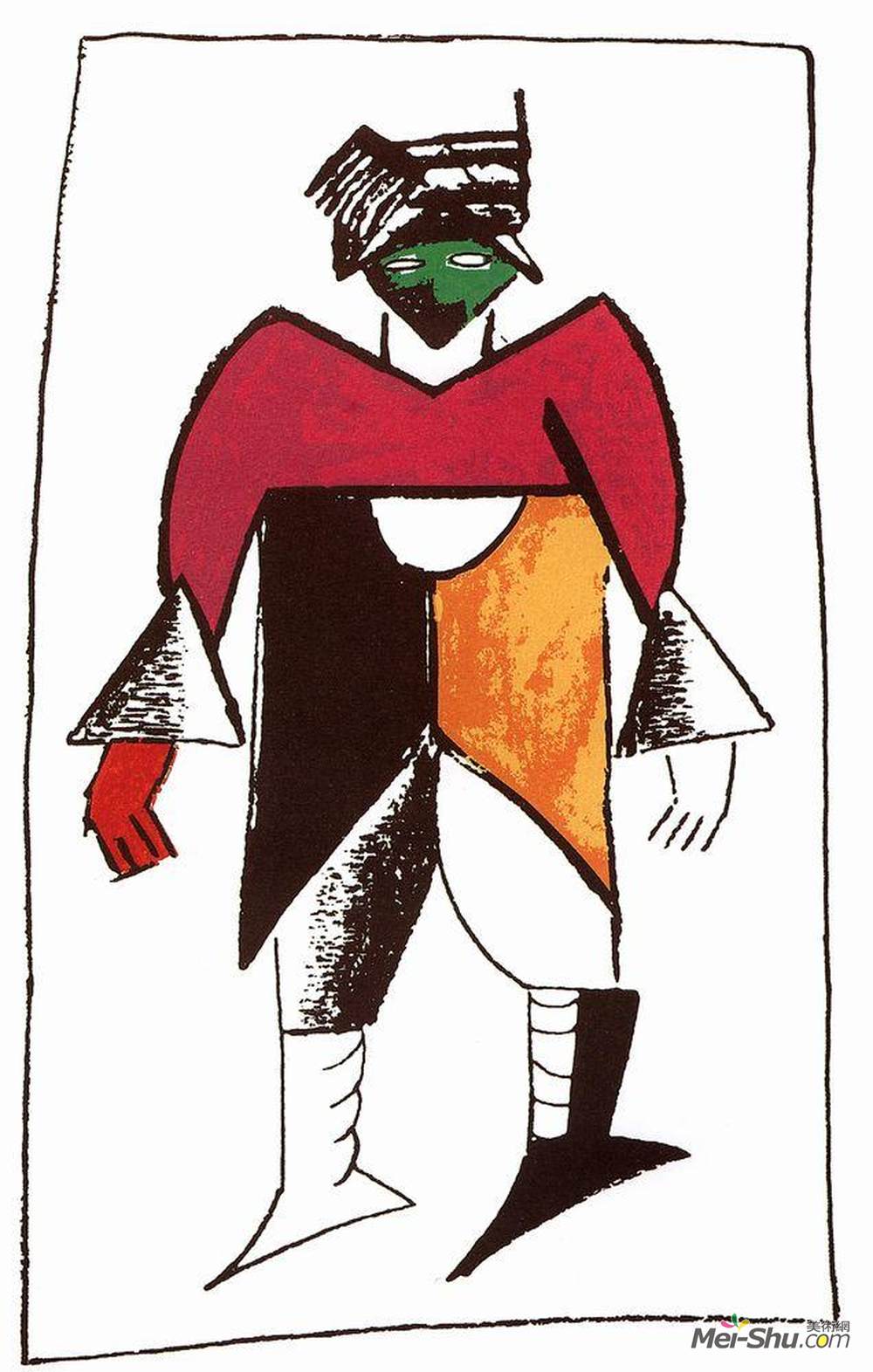 卡西米尔·马列维奇(Kazimir Malevich)高清作品《新人》