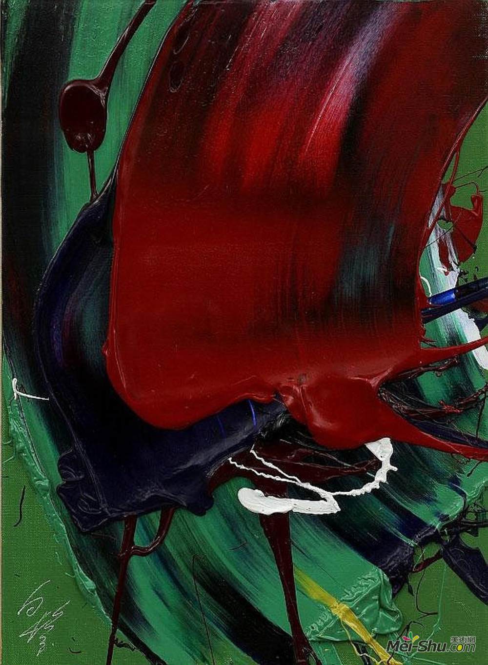 白发一雄(Kazuo Shiraga)高清作品《无题》
