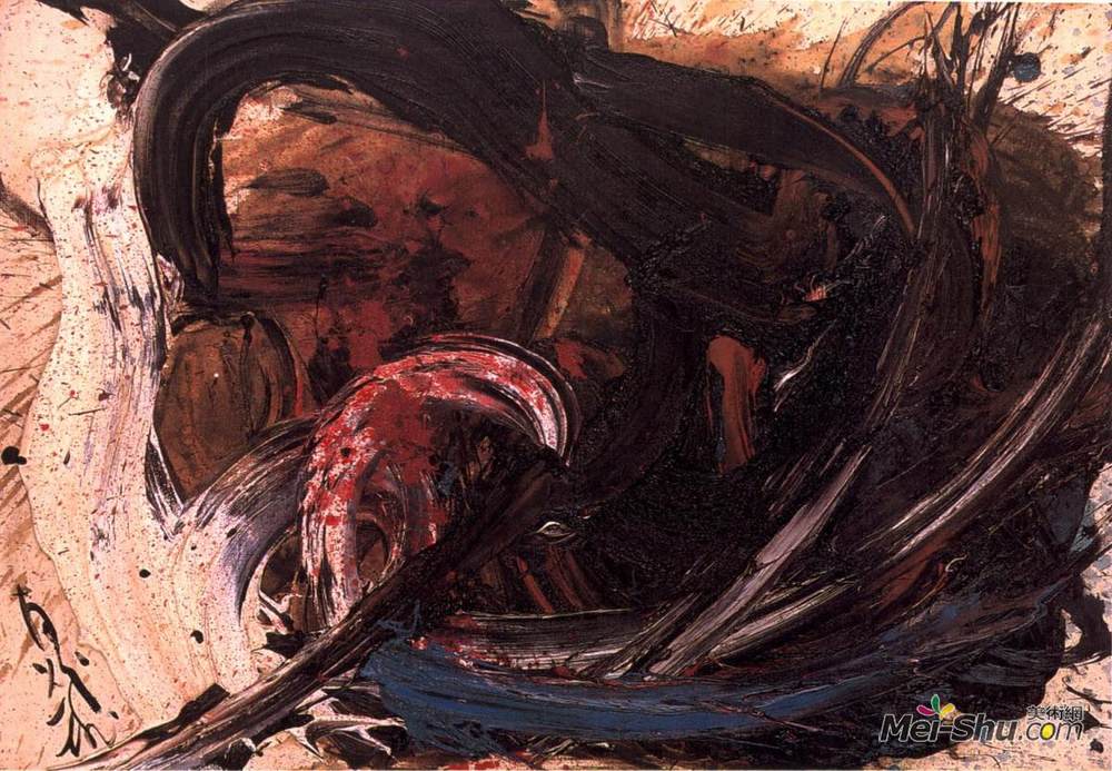 白发一雄(Kazuo Shiraga)高清作品《BB64》