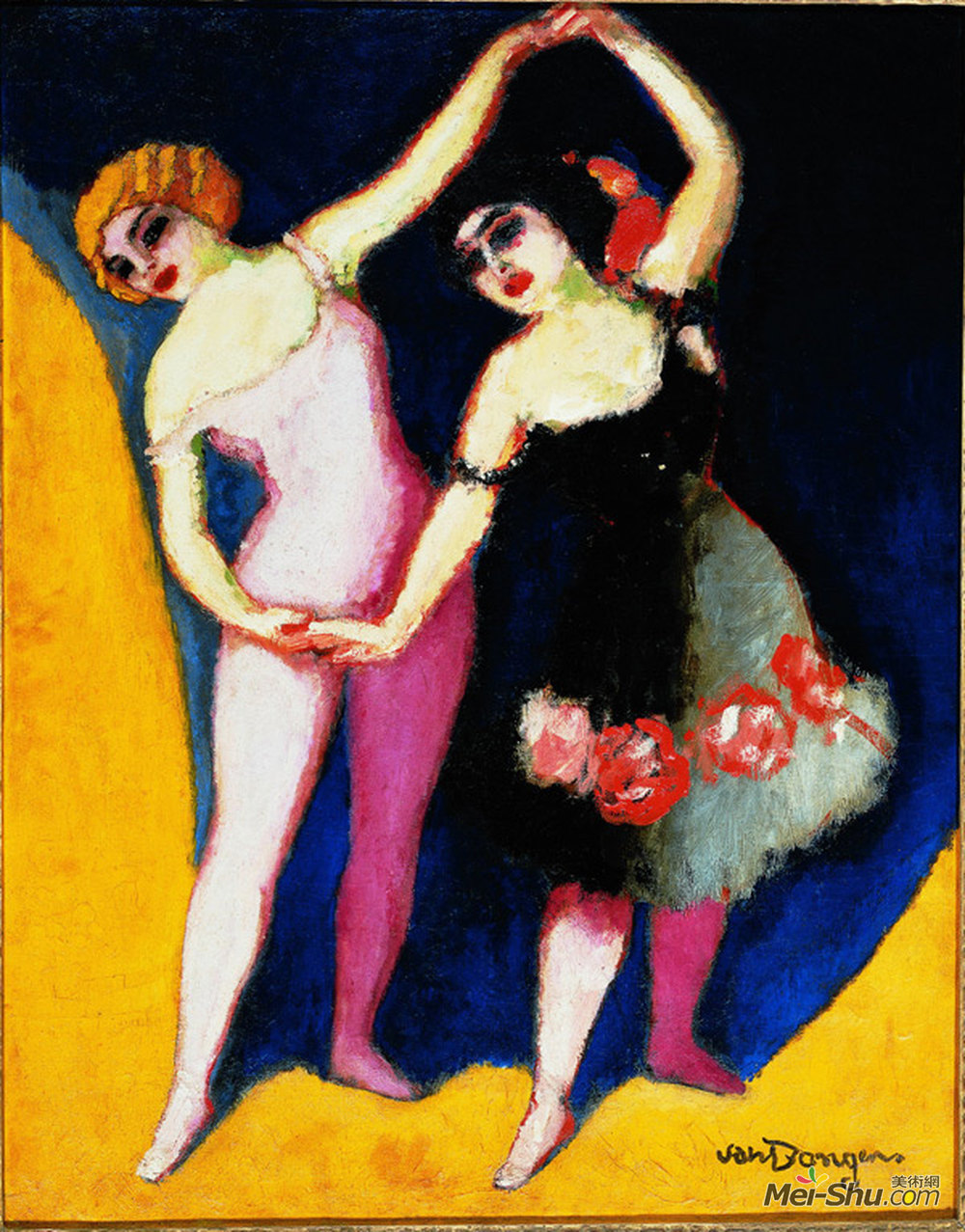 凯斯·凡·东根(Kees van Dongen)高清作品《舞者狂欢与可可》
