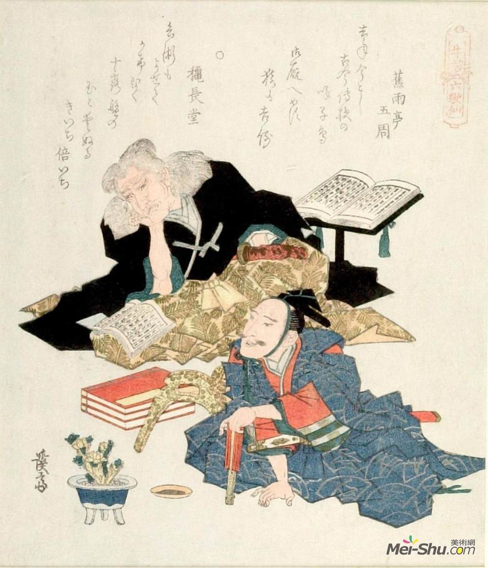 溪斋英泉(Keisai Eisen)高清作品《六神仙》