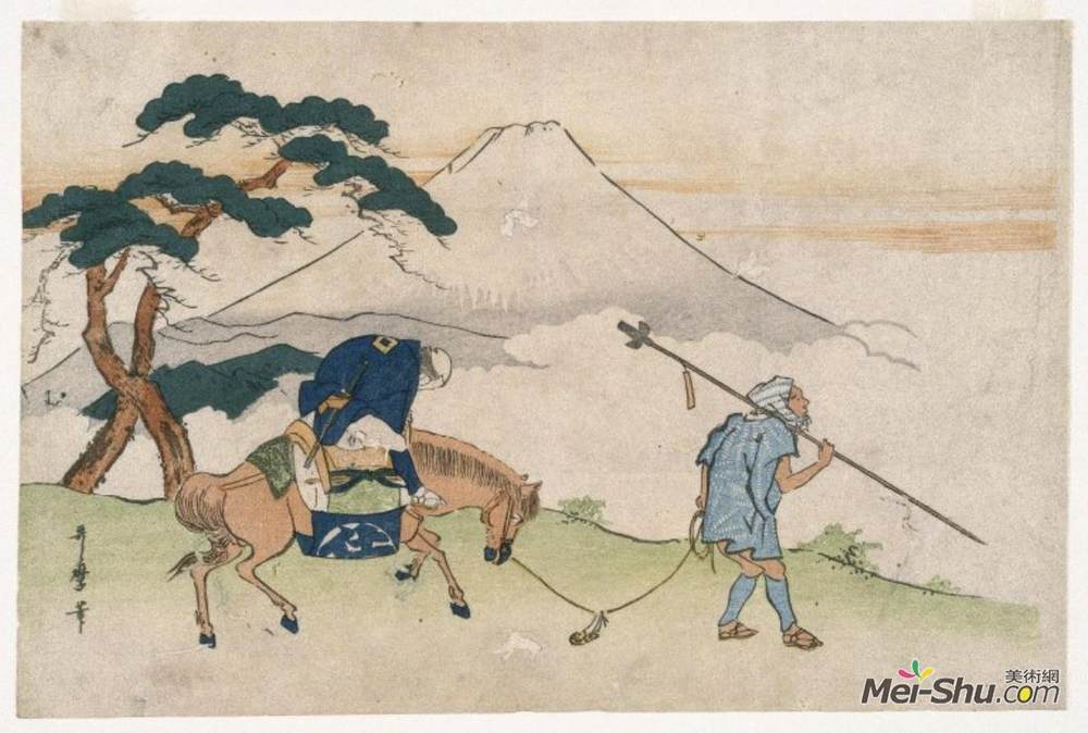 喜多川歌麿(Kitagawa Utamaro)高清作品《游历富士山》