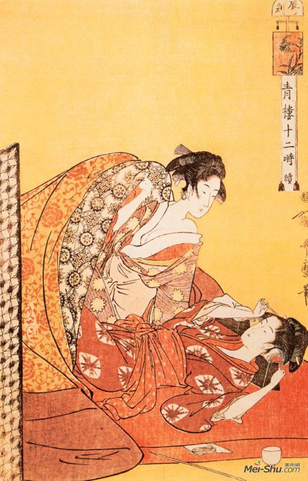 喜多川歌麿(Kitagawa Utamaro)高清作品《龙的时刻》