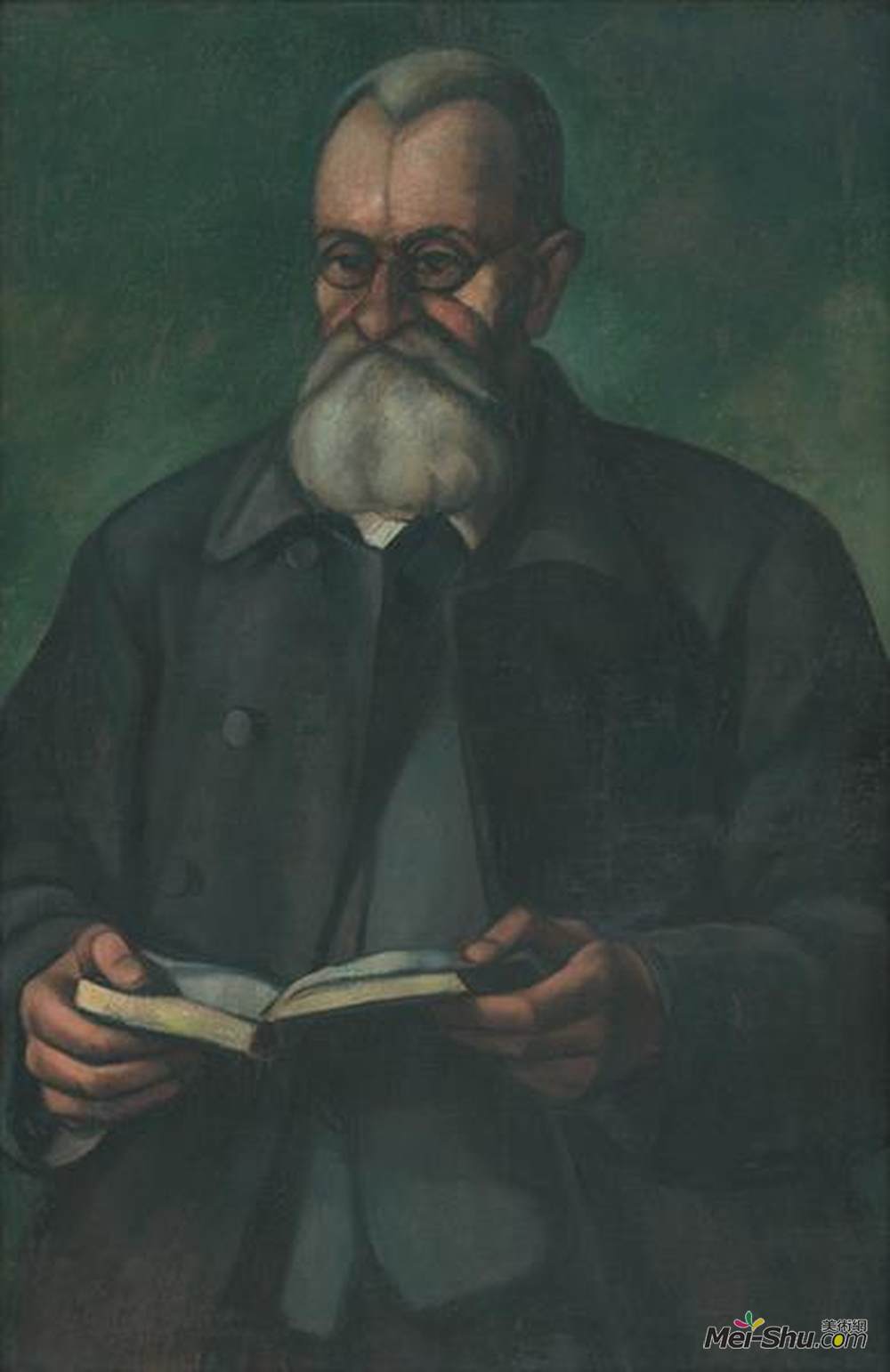 卡梅第·亚诺什(Kmetty János)高清作品《Portrait of An Geologist  Nagy S&árpataky Mikl&#》