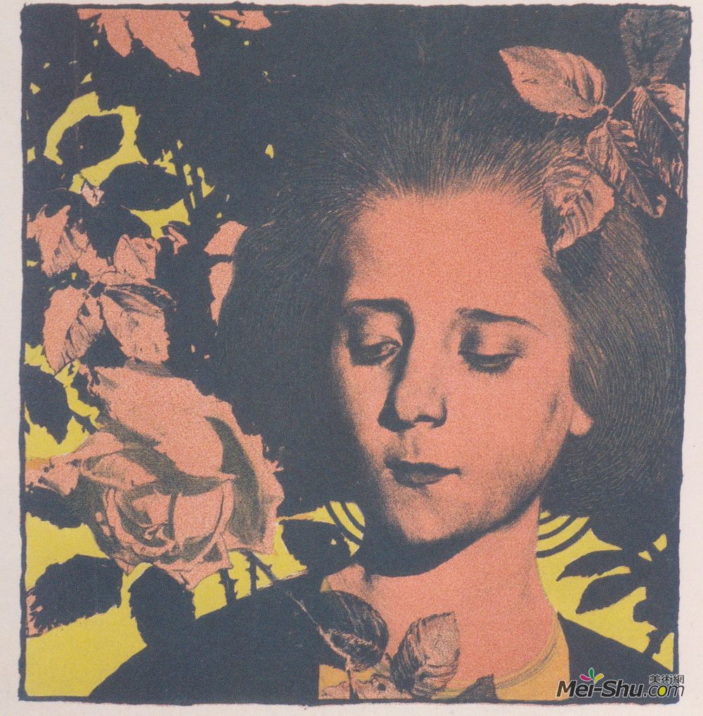 科罗曼·莫塞尔(Koloman Moser)高清作品《玫瑰女孩》