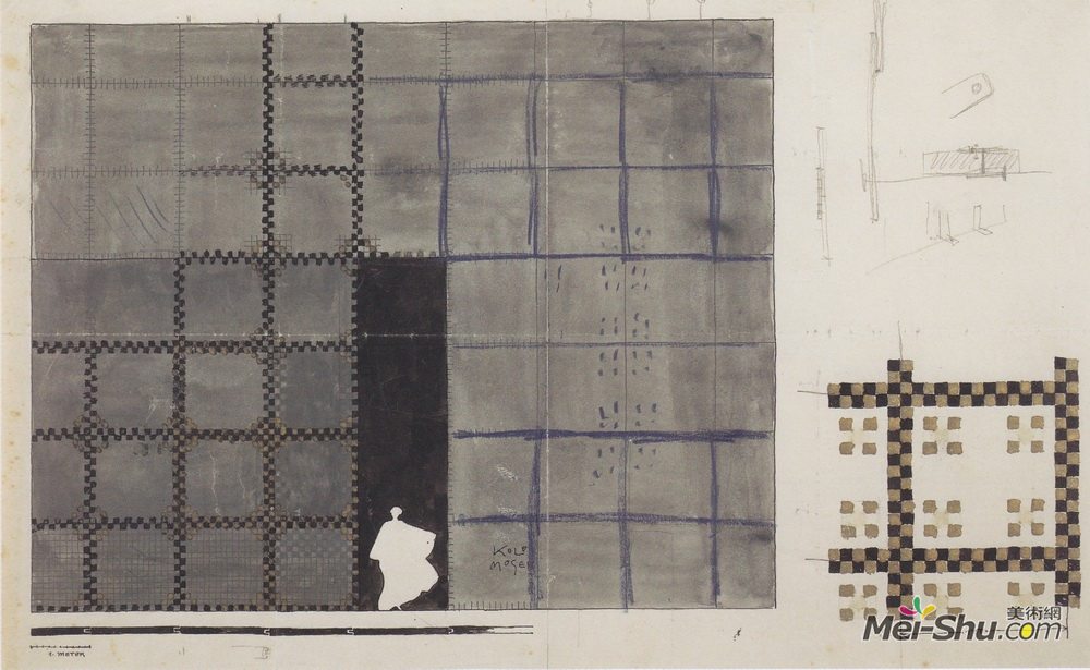 科罗曼·莫塞尔(Koloman Moser)高清作品《舞台装饰设计》