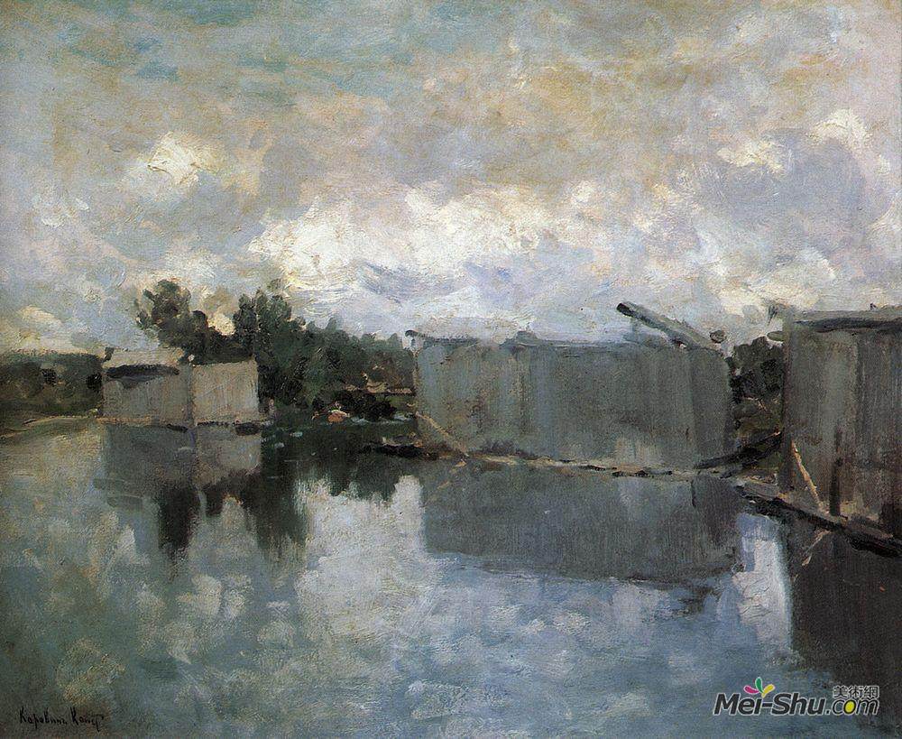 康斯坦丁·柯罗文(Konstantin Korovin)高清作品《澡堂》