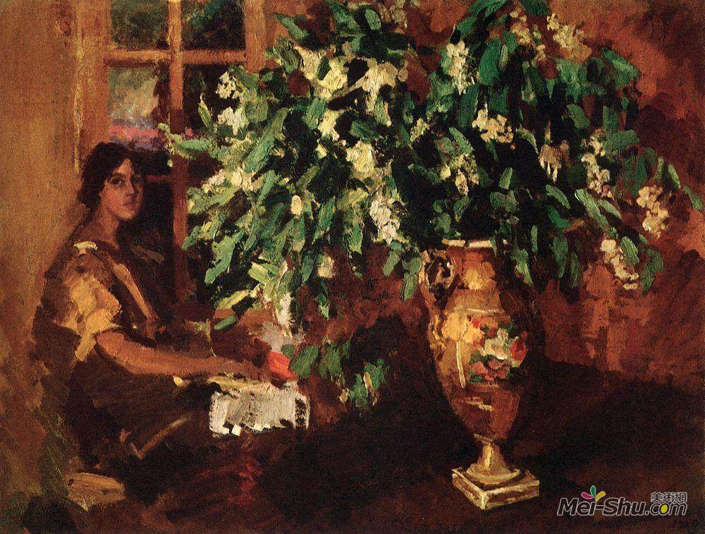 康斯坦丁·柯罗文(Konstantin Korovin)高清作品《鸟樱》