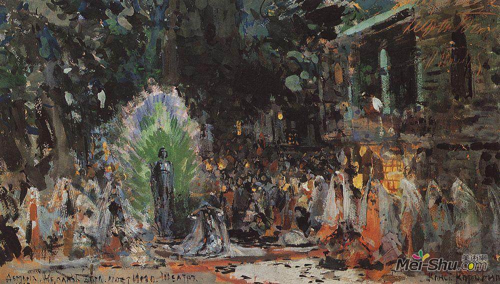 康斯坦丁·柯罗文(Konstantin Korovin)高清作品《Gudal`s-Castle》