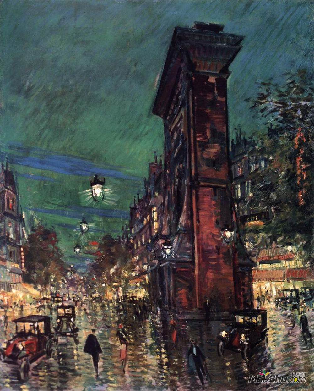康斯坦丁·柯罗文(Konstantin Korovin)高清作品《巴黎。圣丹尼斯弧》