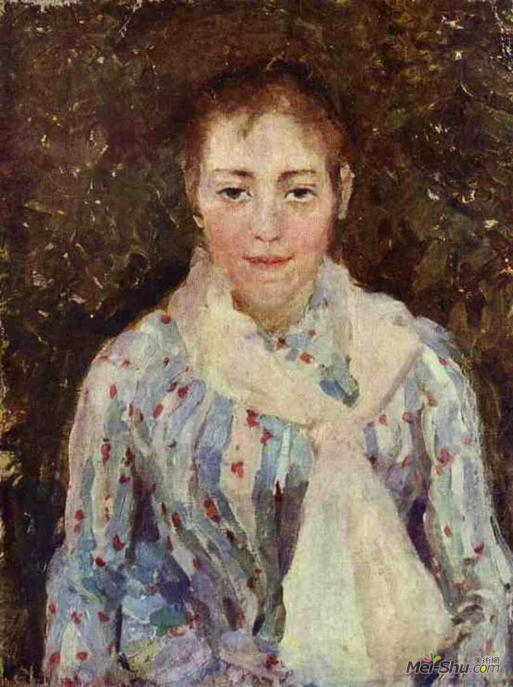 康斯坦丁·柯罗文(Konstantin Korovin)高清作品《（五）沃尔夫艺术家肖像》
