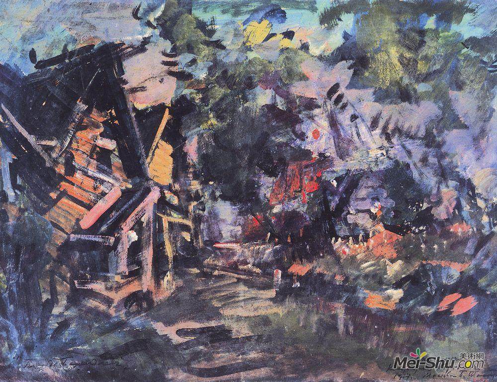 康斯坦丁·柯罗文(Konstantin Korovin)高清作品《波萨德贝伦迪斯》