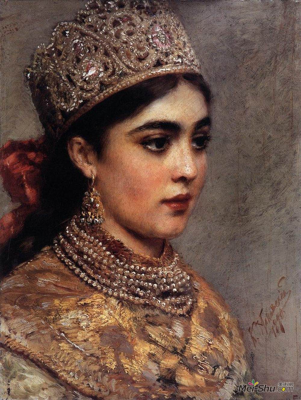 康斯坦丁·马科夫斯基(Konstantin Makovsky)高清作品《博亚利什尼亚》
