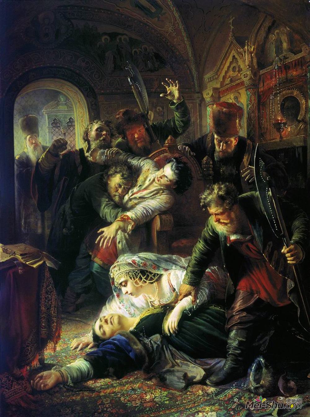 康斯坦丁·马科夫斯基(Konstantin Makovsky)高清作品《德米特里，原告的代理人和放大器；》