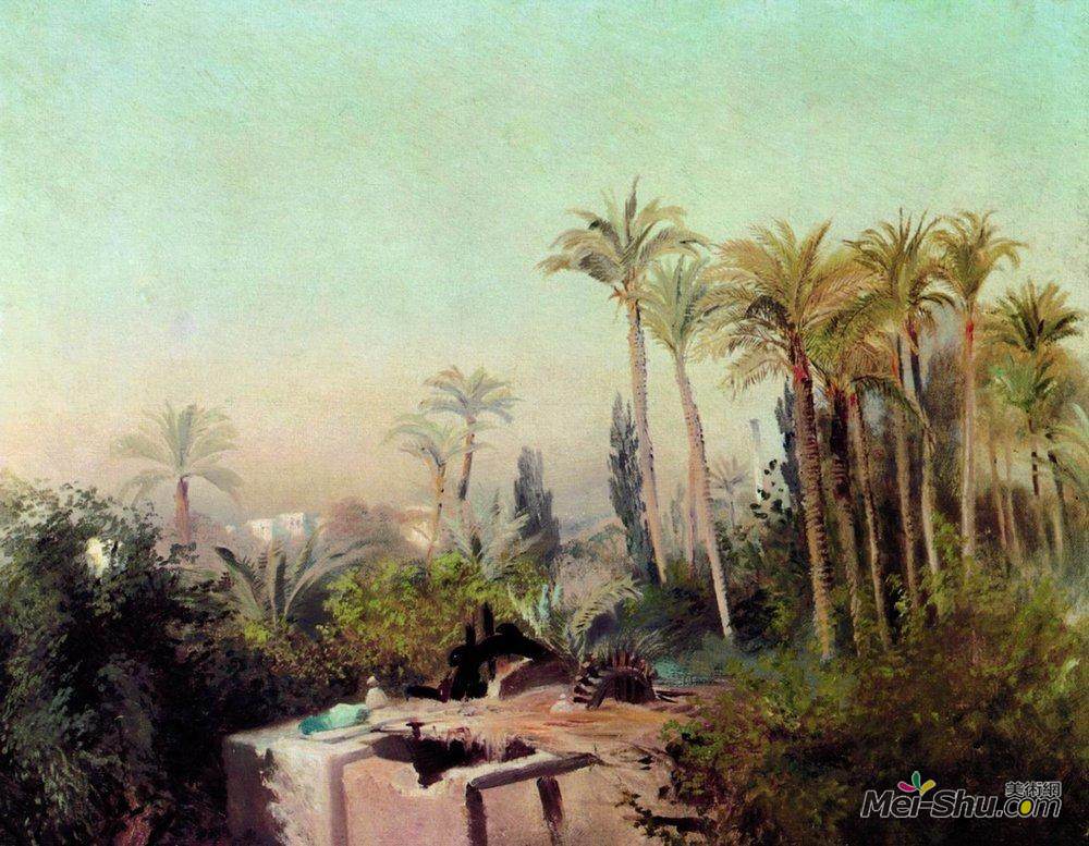 康斯坦丁·马科夫斯基(Konstantin Makovsky)高清作品《埃及灌溉》