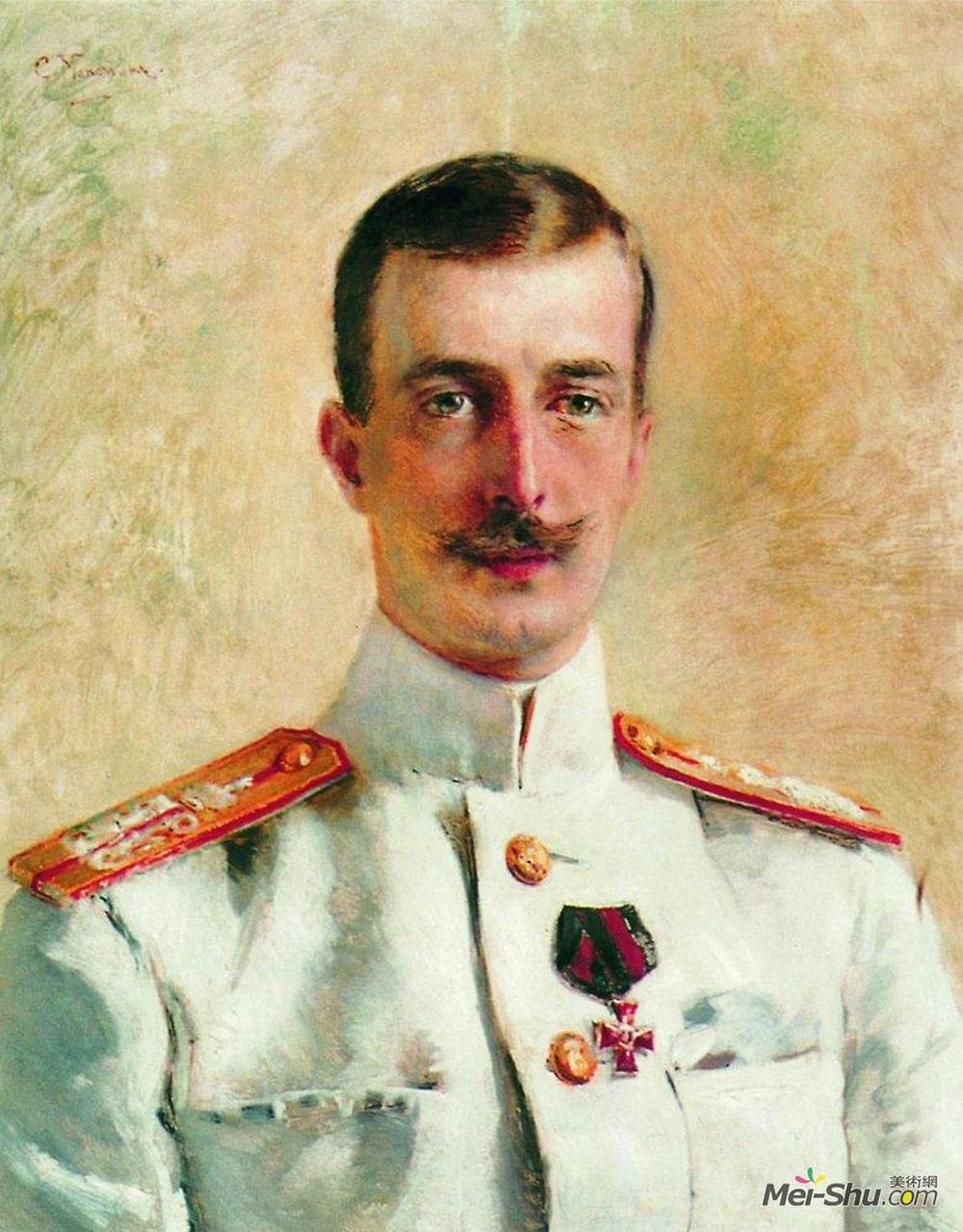 康斯坦丁·马科夫斯基(Konstantin Makovsky)高清作品《西里尔弗拉基米罗维奇，俄罗斯大公的画像》