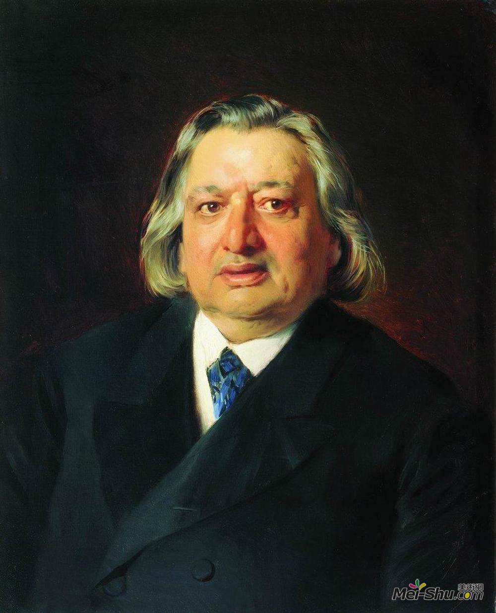 康斯坦丁·马科夫斯基(Konstantin Makovsky)高清作品《Portrait of Ossip Petrov》