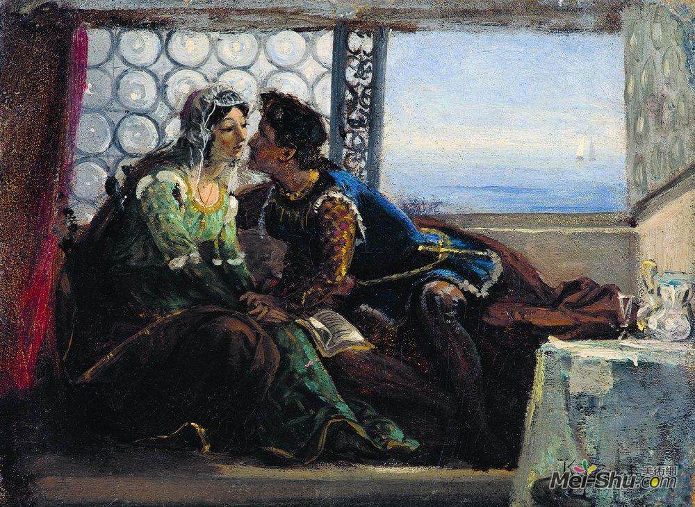 康斯坦丁·马科夫斯基(Konstantin Makovsky)高清作品《罗密欧与朱丽叶》