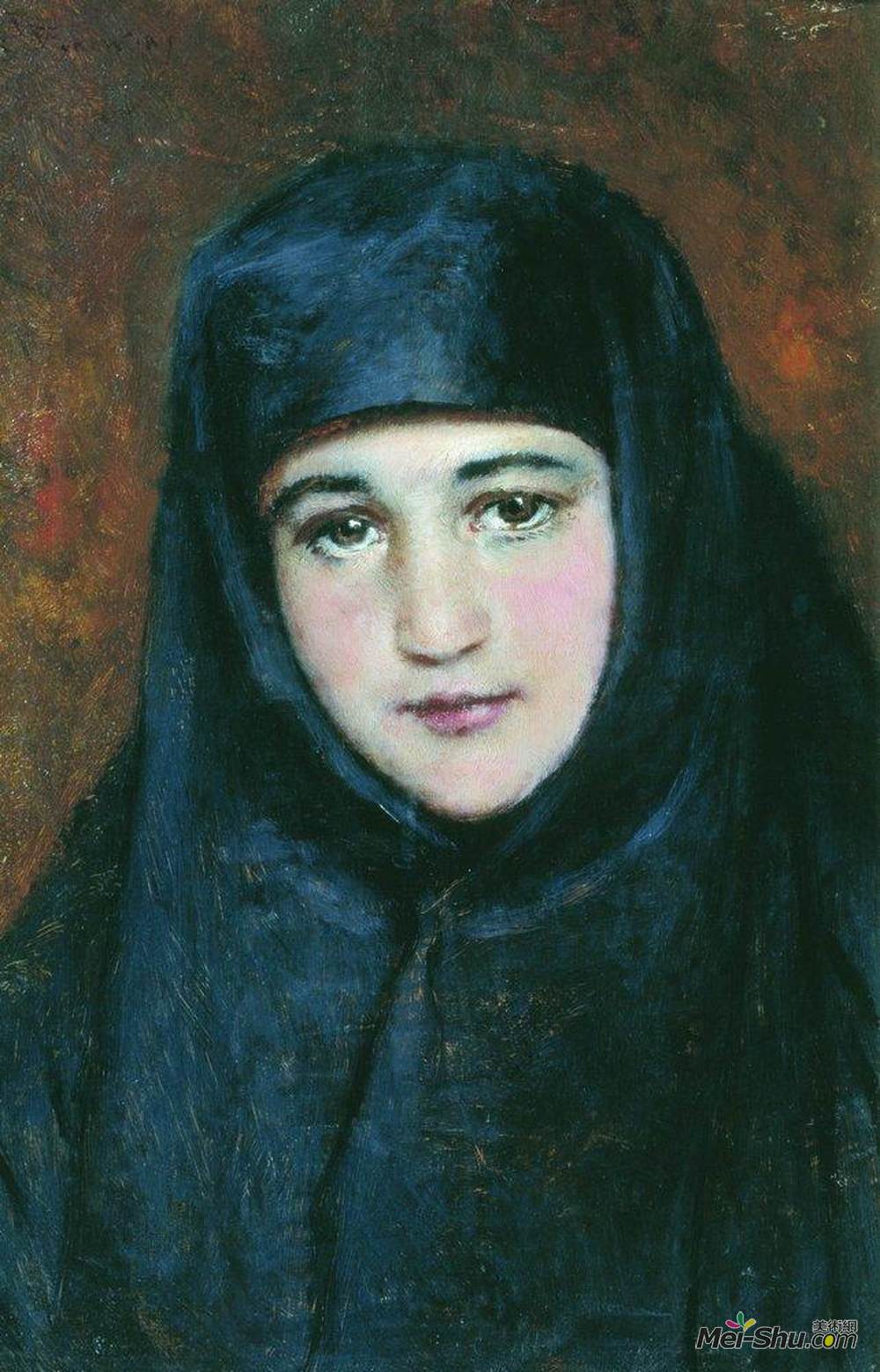 康斯坦丁·马科夫斯基(Konstantin Makovsky)高清作品《小修女》
