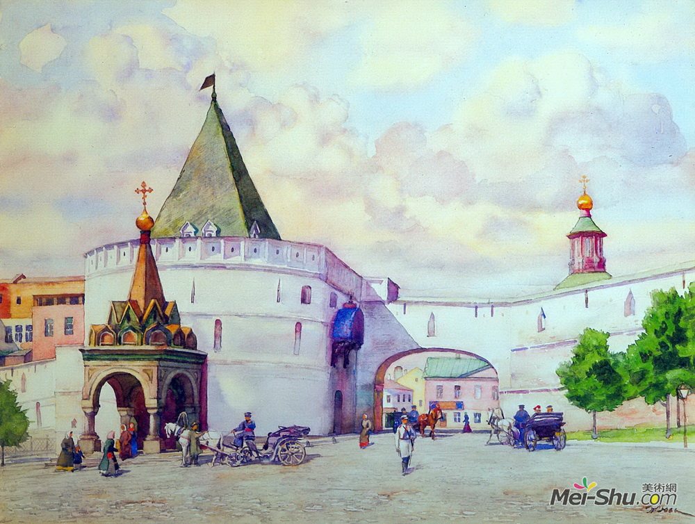 康斯坦丁·由安(Konstantin Yuon)高清作品《巴巴拉之门》