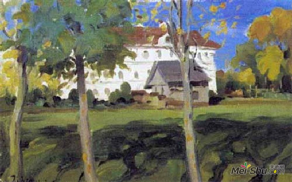 康斯坦丁·由安(Konstantin Yuon)高清作品《白宫景观》