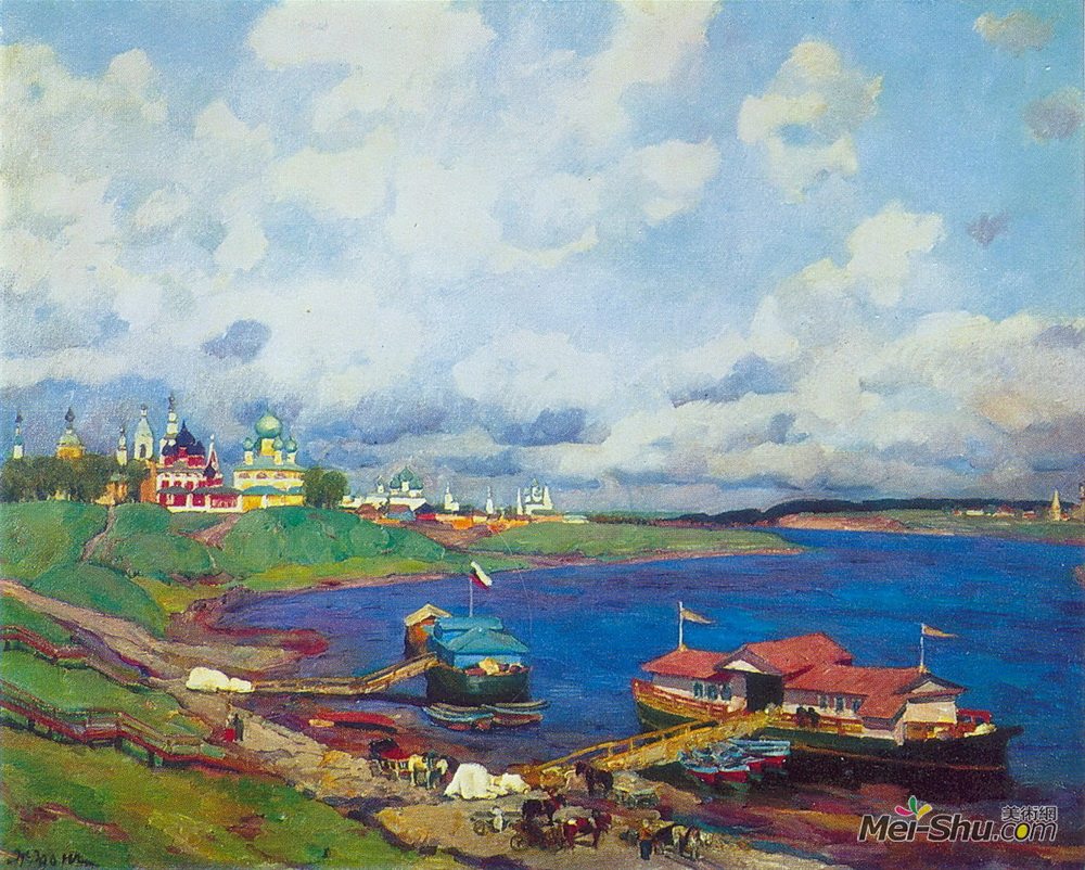 康斯坦丁·由安(Konstantin Yuon)高清作品《乌格利奇之晨》