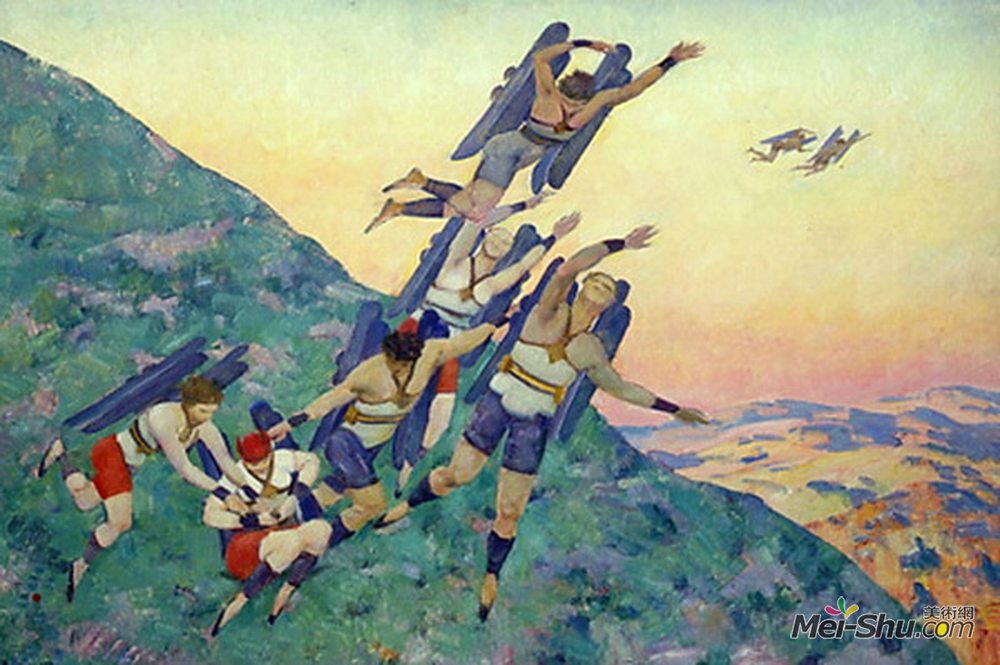 康斯坦丁·由安(Konstantin Yuon)高清作品《未来的人们》