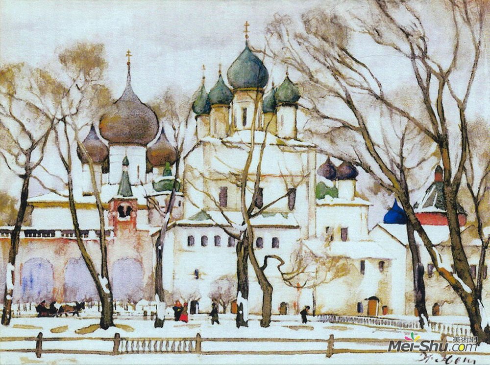 康斯坦丁·由安(Konstantin Yuon)高清作品《罗斯托夫大帝的导管》