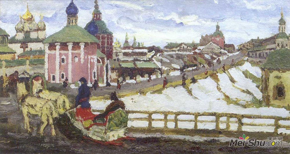 康斯坦丁·由安(Konstantin Yuon)高清作品《特洛伊特萨》