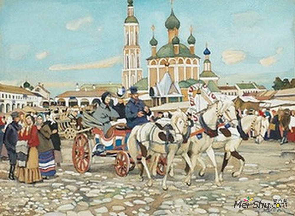 康斯坦丁·由安(Konstantin Yuon)高清作品《乌格利奇三重》