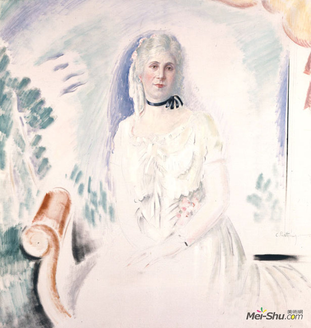 科斯坦蒂诺斯·帕西尼斯(Konstantinos Parthenis)高清作品《Portrait of Aristovouli Lopresti》