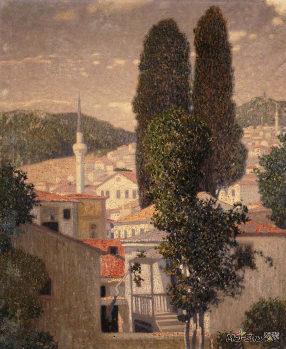科斯坦蒂诺斯·帕西尼斯(Konstantinos Parthenis)高清作品《从卡瓦拉景观》