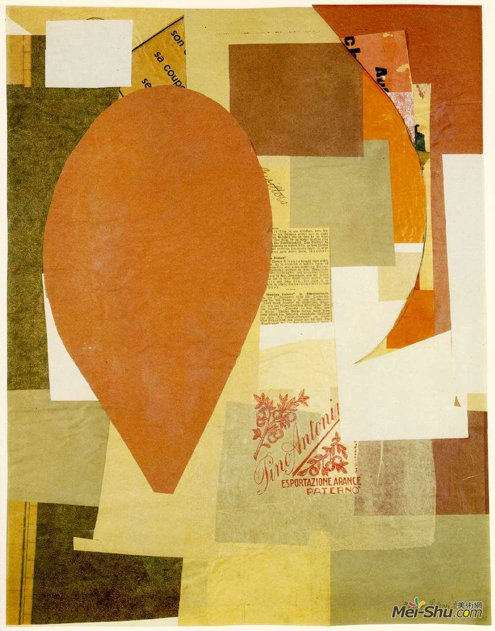 库尔特?施维特斯(Kurt Schwitters)高清作品《（皮诺安东尼）》