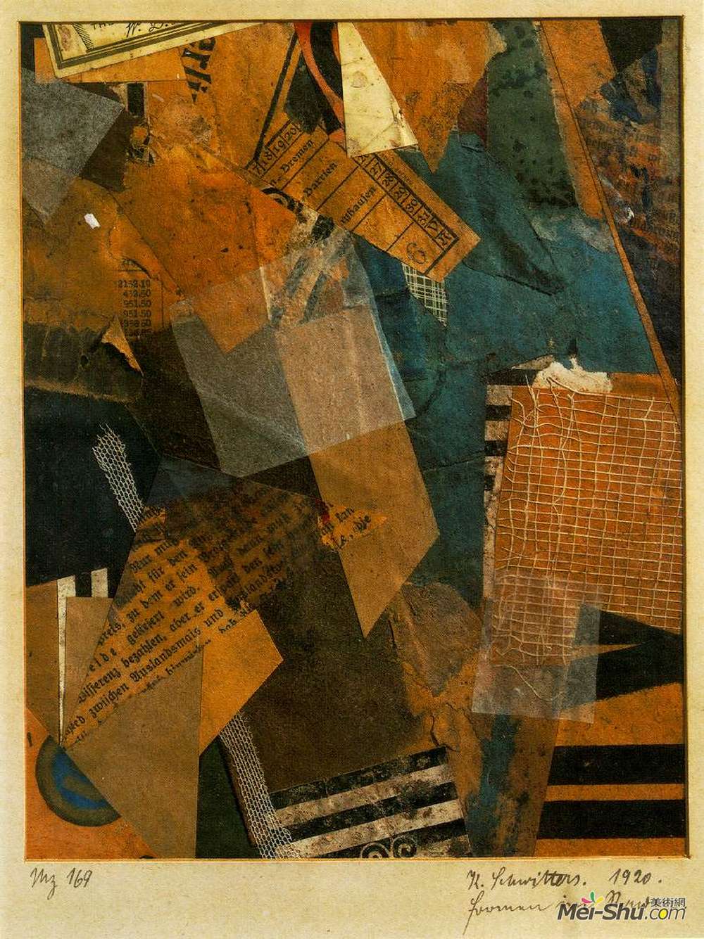 库尔特?施维特斯(Kurt Schwitters)高清作品《空间形态》