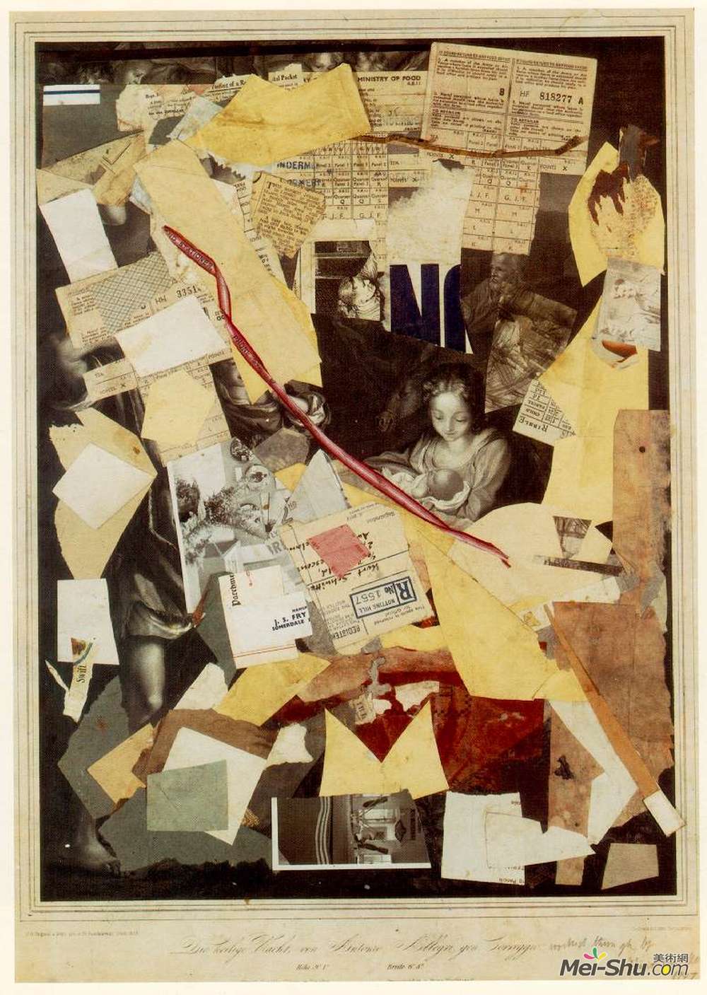 库尔特?施维特斯(Kurt Schwitters)高清作品《The Holy Night by Antoni Allegri, known as Correggio...》