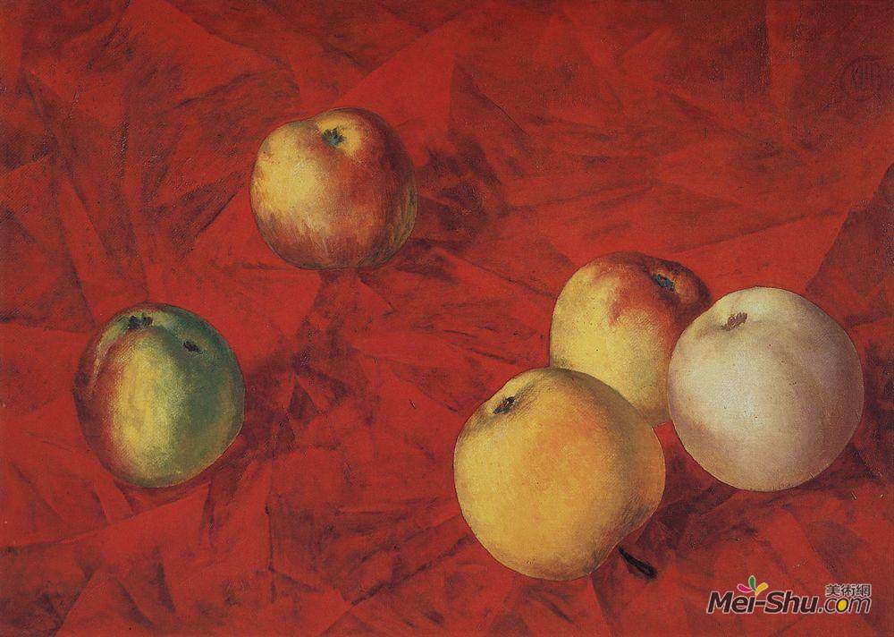 库兹马·彼得罗夫(Kuzma Petrov-Vodkin)高清作品《苹果》