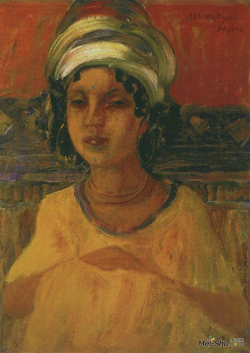 库兹马·彼得罗夫(Kuzma Petrov-Vodkin)高清作品《卡杜沙》