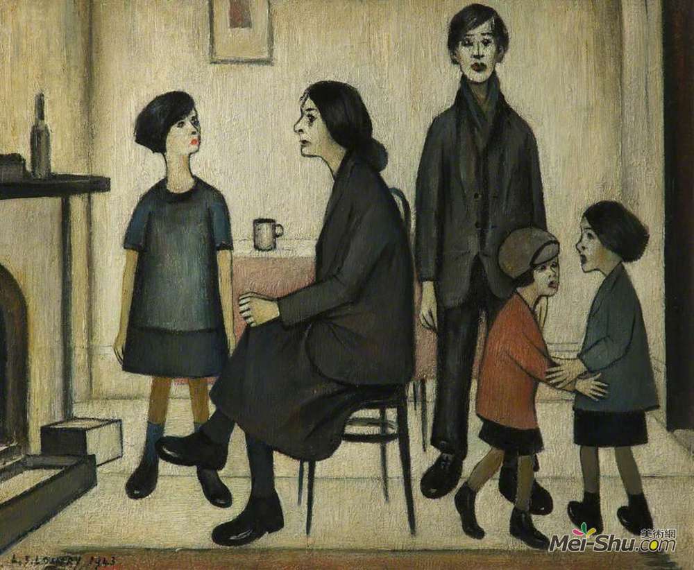 L·S·洛里(L. S. Lowry)高清作品《龃龉1》