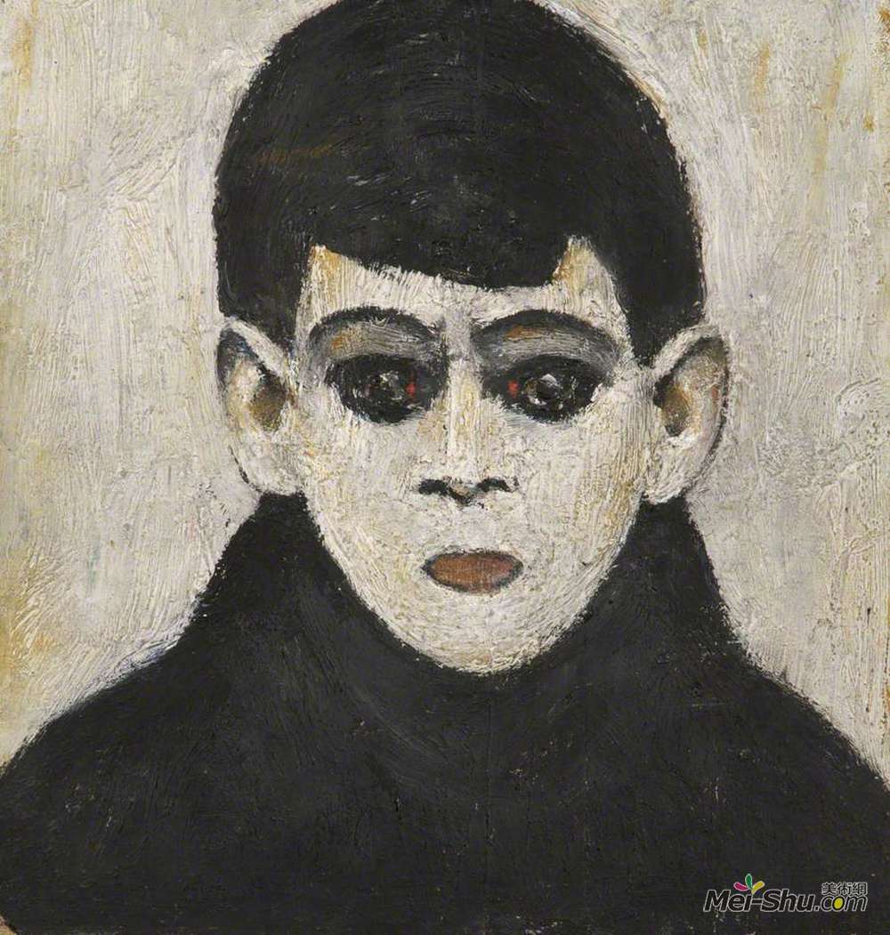 L·S·洛里(L. S. Lowry)高清作品《一个男孩的头》
