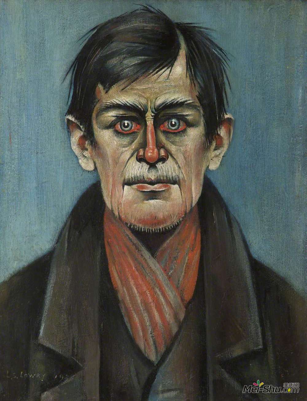 L·S·洛里(L. S. Lowry)高清作品《男人的头颅》