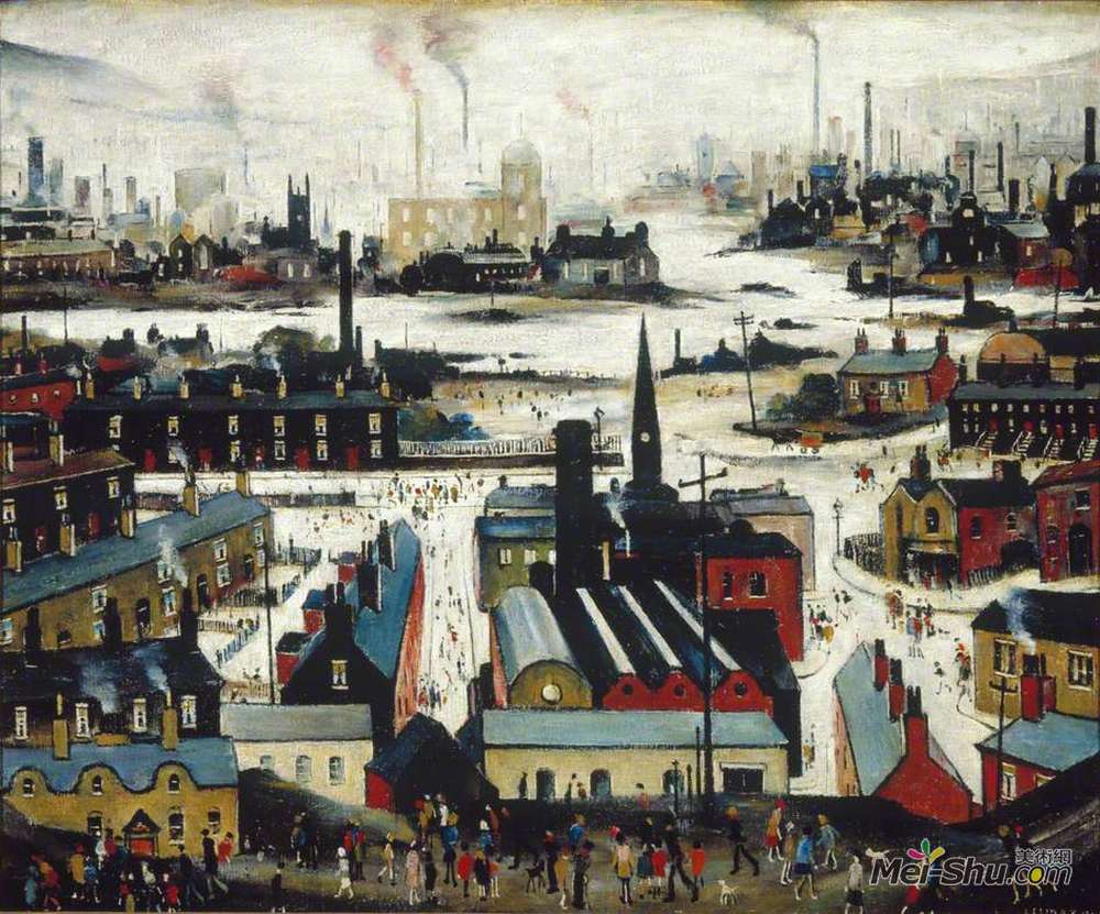 L·S·洛里(L. S. Lowry)高清作品《工业城市》