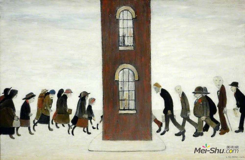 L·S·洛里(L. S. Lowry)高清作品《会合点》