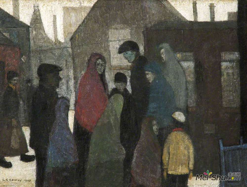 L·S·洛里(L. S. Lowry)高清作品《坑悲剧》