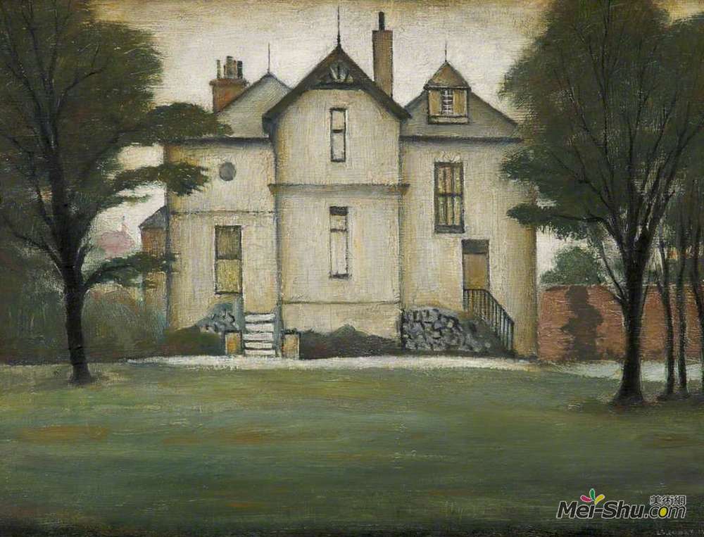L·S·洛里(L. S. Lowry)高清作品《房子的肖像》